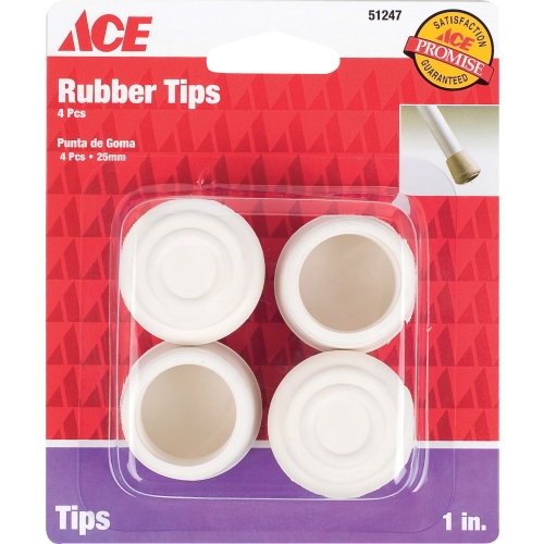 White rubber best sale leg tips