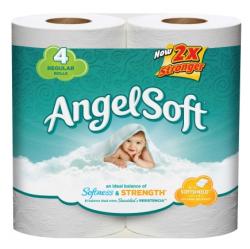 Angel Soft 4 Rolls Toilet Tissue (77437) - 24 Pack